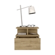 Flopini Floating Nightstand Engineered Wood Macadamia