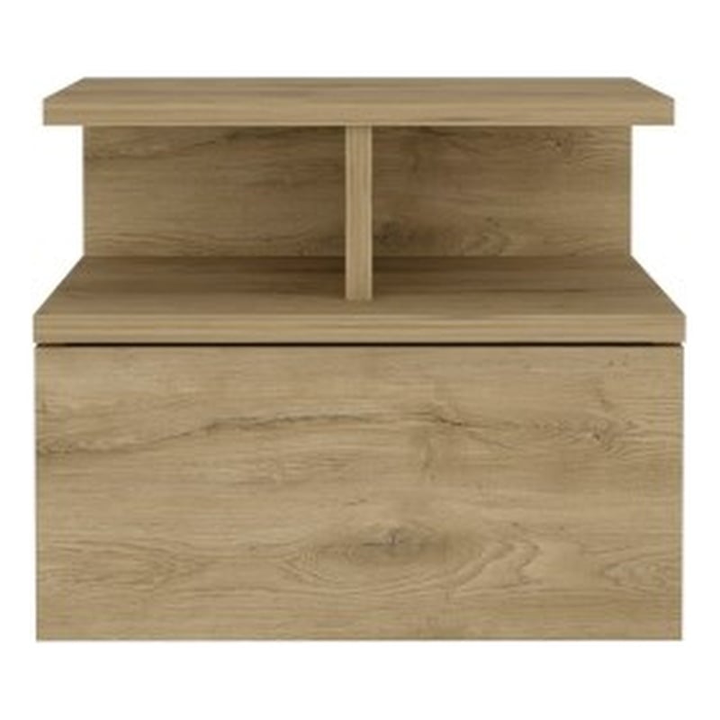 Flopini Floating Nightstand Engineered Wood Macadamia