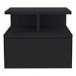 Flopini Floating Nightstand Engineered Wood Black