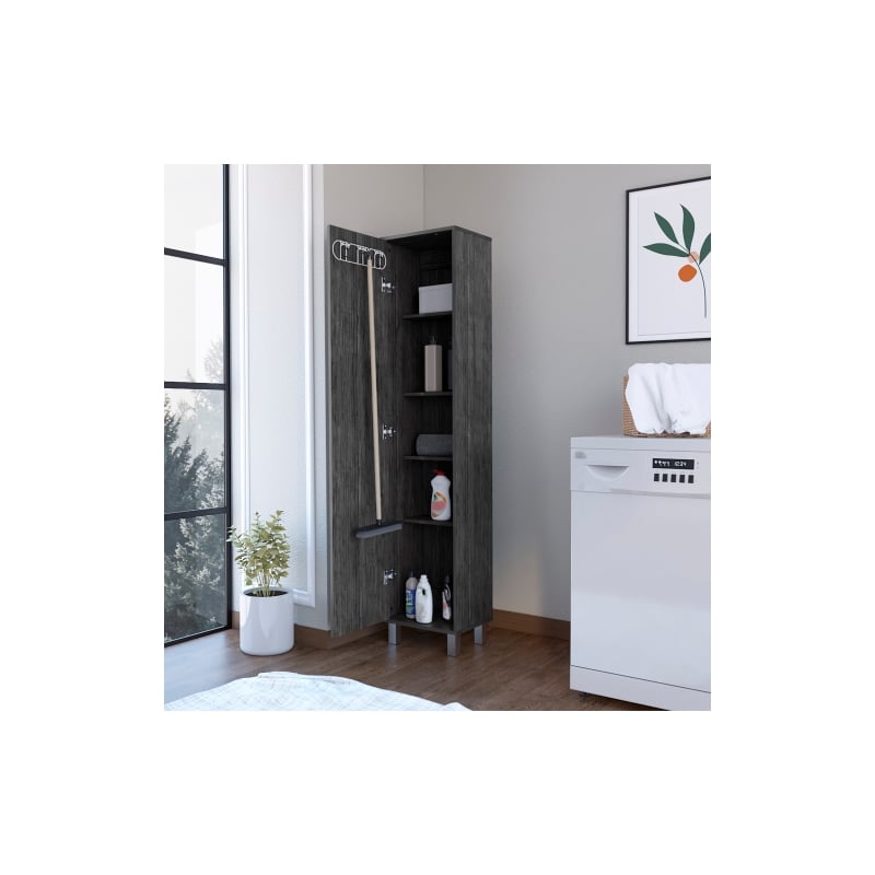 Buccan Storage Cabinet Engineered Wood Smoky Oak