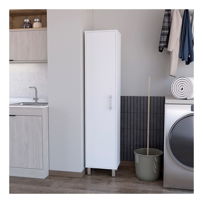 Buccan Storage Cabinet Engineered Wood White