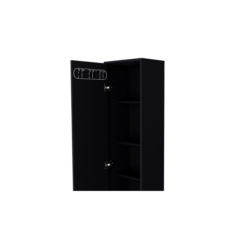 Buccan Storage Cabinet Engineered Wood Black