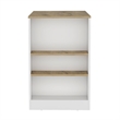 Doyle Island Engineered Wood White and Light Oak