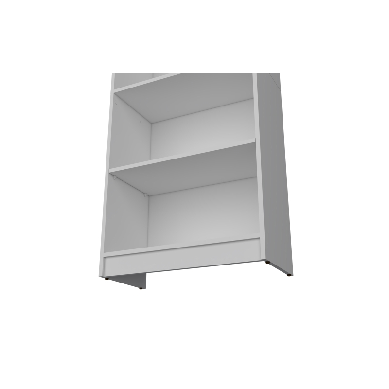 Benzoni  Bookcase 4-Shelves Engineered Wood White