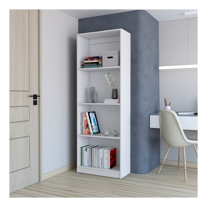 Benzoni Bookcase Engineered Wood White