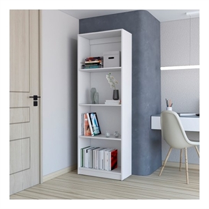 Benzoni Bookcase Engineered Wood White