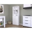 Benzoni Bookcase Dual-Door Engineered Wood White