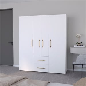 Elma Armoire Engineered Wood White