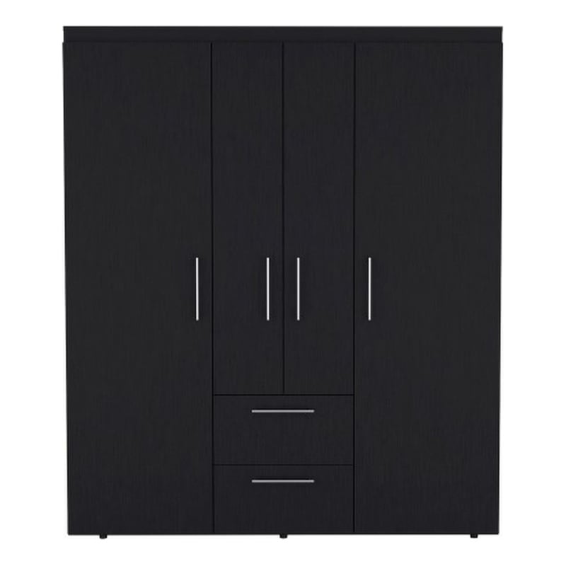 Elma Armoire Engineered Wood Black