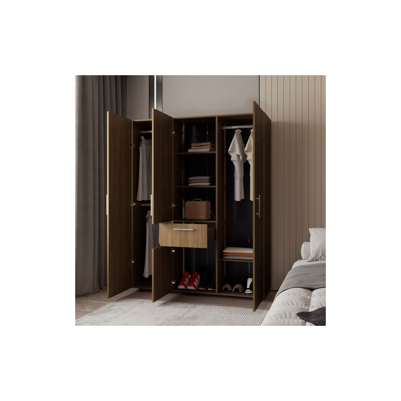 Armoire Elma Eco Engineered Wood  Macadamia