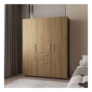 Armoire Elma Eco Engineered Wood  Macadamia
