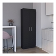 Clinton Pantry Cabinet Engineered Wood Black
