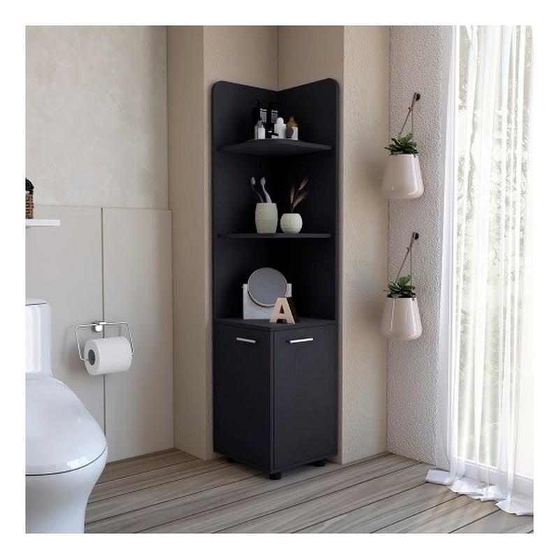 Kairatu Freestanding Cabinet Engineered Wood Black