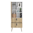Magness Tall Dresser Engineered Wood White Macadamia
