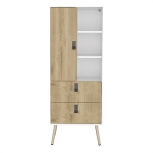 Magness Tall Dresser Engineered Wood White Macadamia