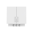 Alikuri Storage Cabinet Engineered Wood Wall White