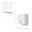 Alikuri Storage Cabinet Engineered Wood Wall White