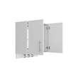 Alikuri Storage Cabinet Engineered Wood Wall White