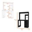 Ryndon Desk Engineered Wood Black