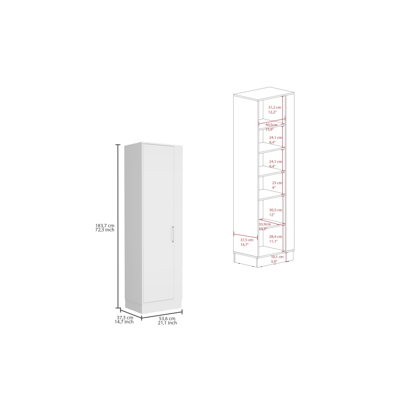 Manika Storage Cabinet Engineered Wood  White