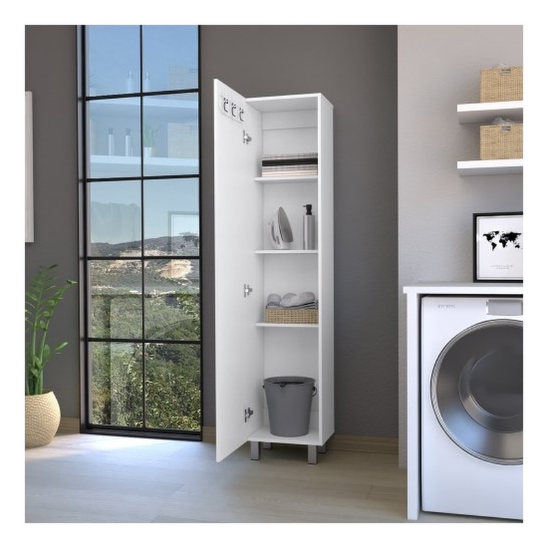 Molekeede Storage Cabinet Engineered Wood White
