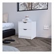 Gandu Nightstand Engineered Wood White