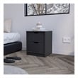 Gandu Nightstand Engineered Wood Black