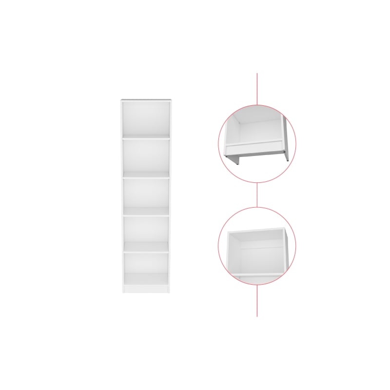 Benzoni Bookcase XS Engineered Wood White