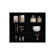 Meeker Floating Shelf Engineered Wood Black
