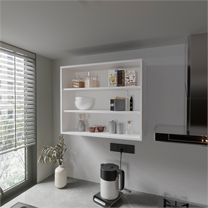 Meeker Floating Shelf Engineered Wood White