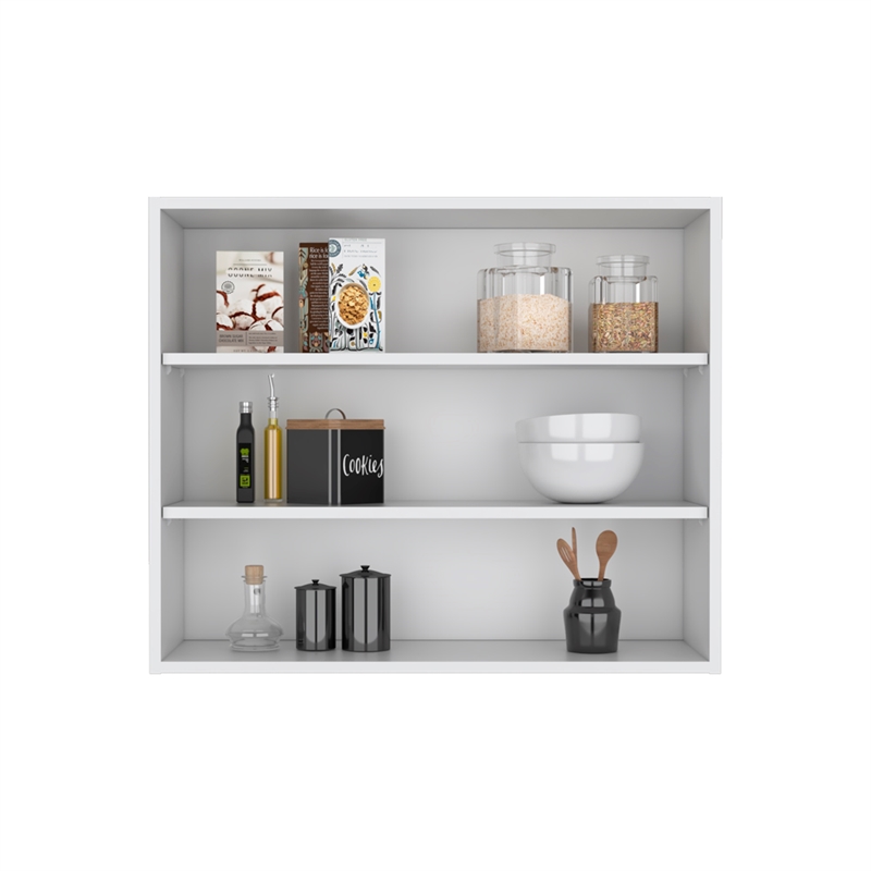 Meeker Floating Shelf Engineered Wood White