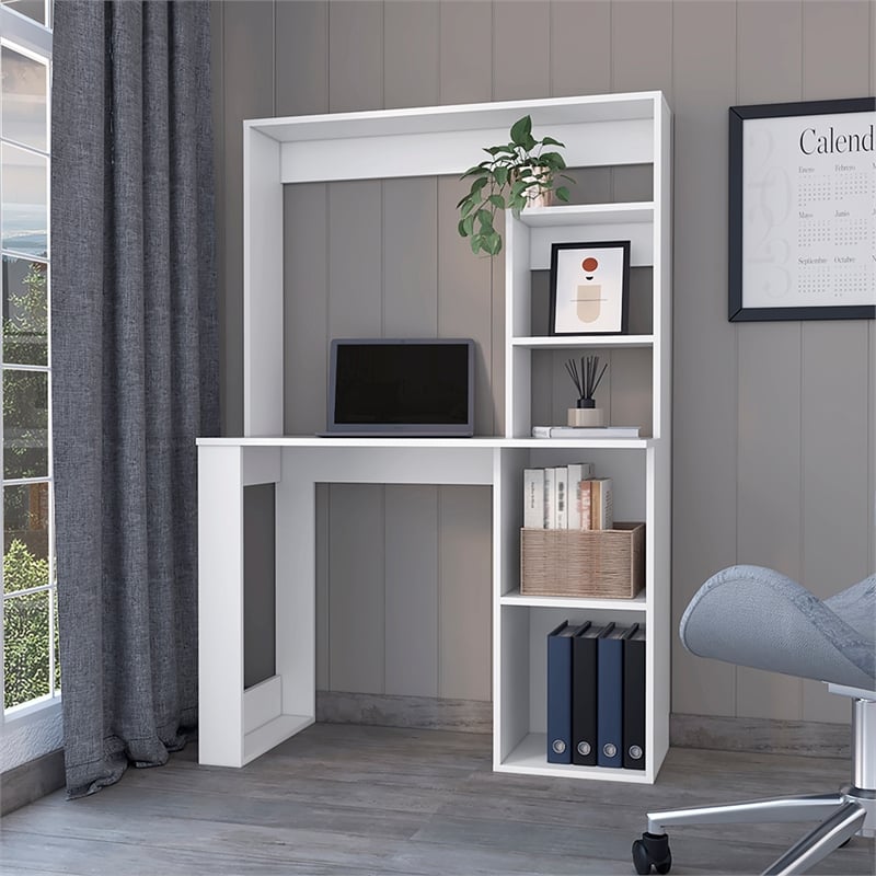 Desk Ryndon Engineered Wood White