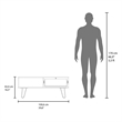 Taylor Coffee table Engineered Wood White Ligth Pine