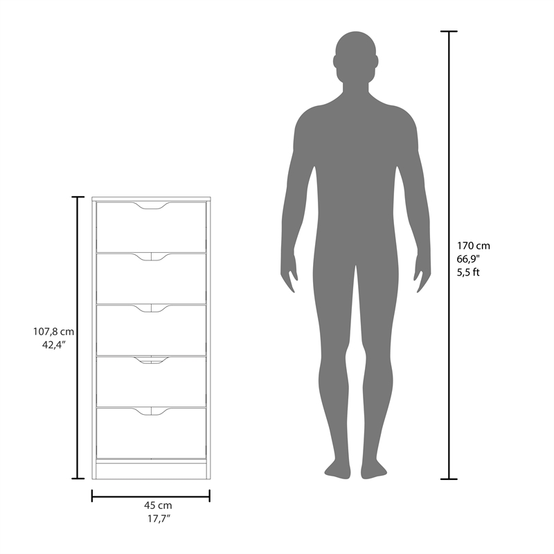 Kamran Dresser Engineered Wood Macadamia