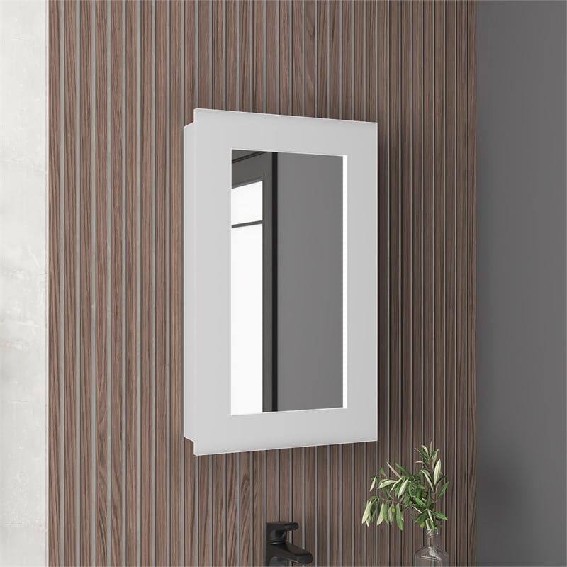 Sanford Medicine Cabinet Engineered Wood White
