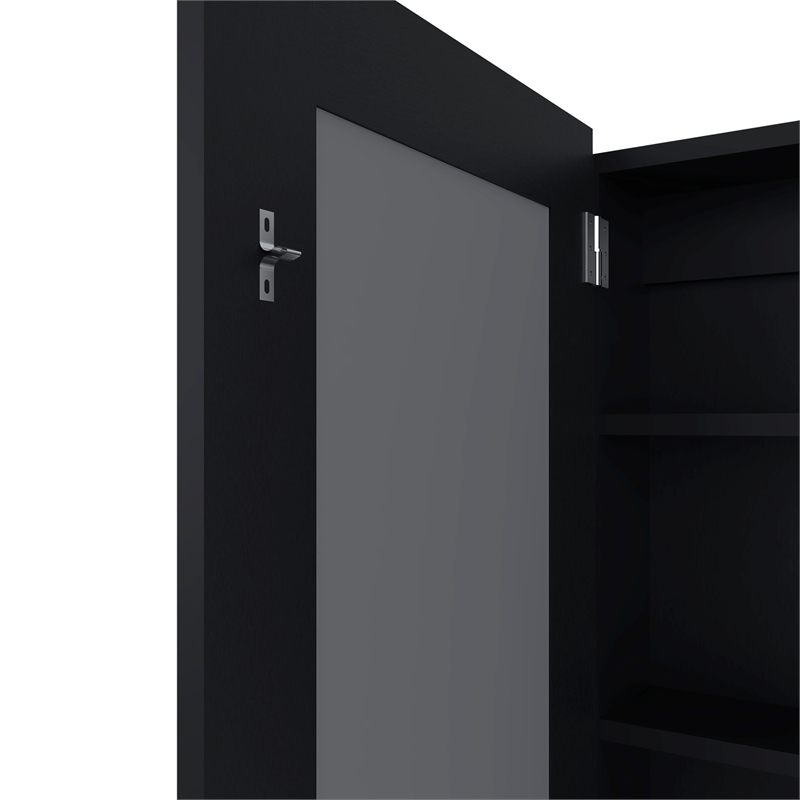 Sanford Medicine Cabinet Engineered Wood Black