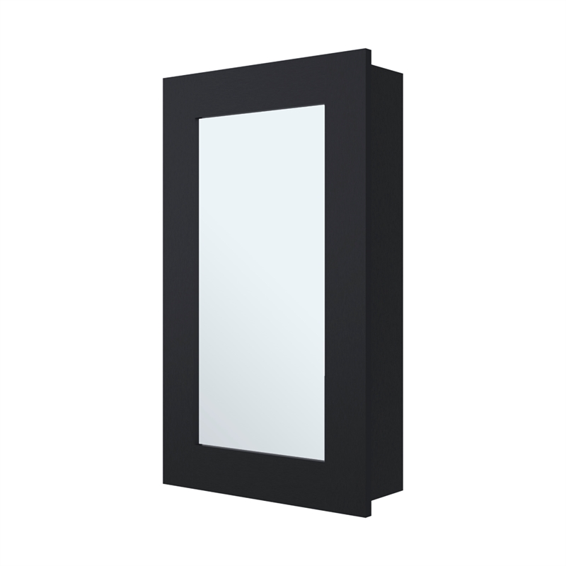 Sanford Medicine Cabinet Engineered Wood Black