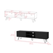 Tv Stand Franklin Living Room Black