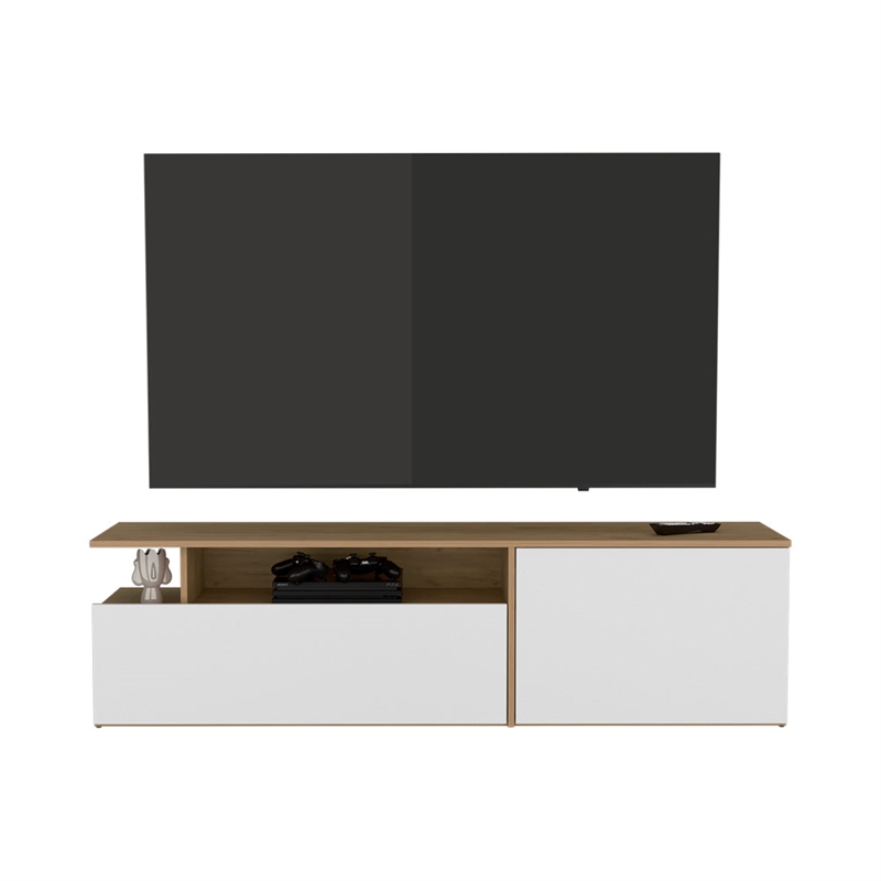 Summerfield Tv Stand Living Room WhiteLigth Pine