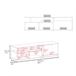 Summerfield Tv Stand Living Room WhiteLigth Pine