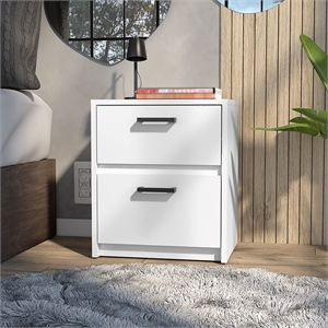 Nightstand Chequered Bedroom White
