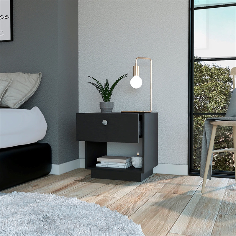Nightstand Viliigili  Bedroom Black