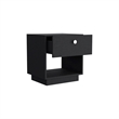 Nightstand Viliigili  Bedroom Black