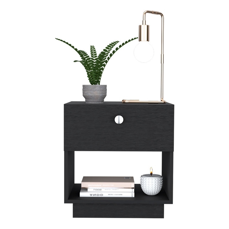 Nightstand Viliigili  Bedroom Black