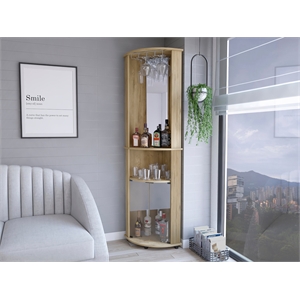 Corner Bar Cabinet Rialto Living Room Macadamia