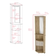 Corner Bar Cabinet Rialto Living Room Macadamia