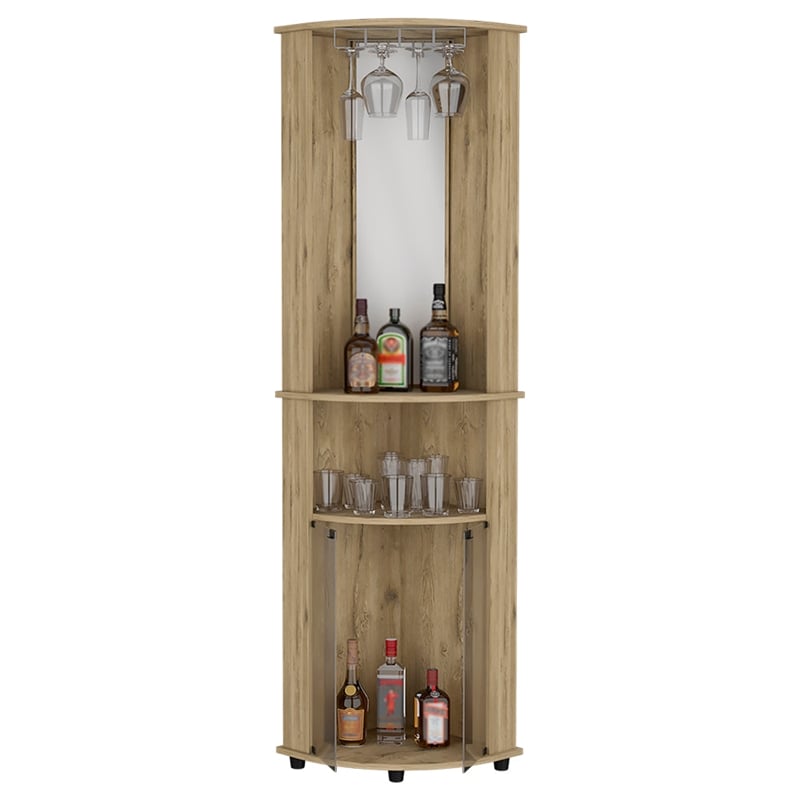 Corner Bar Cabinet Rialto Living Room Macadamia