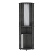 Corner Bar Cabinet Rialto Living Room Smoky Oak