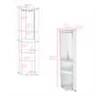 Corner Bar Cabinet Rialto Living Room White