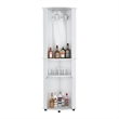 Corner Bar Cabinet Rialto Living Room White